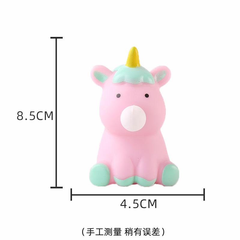 Cartoon Unicorn Soft Spit Bubble Toy Cute Animal Ball Soft Sticky Squishi Stress Relief Squeeze Ball Sensory Fidget Funny Toy