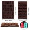 Letter Number Silicone Chocolate Mold 26 Alphabet 0-9 Number Nonstick Fondant Cake Biscuit Candy Jelly Baking Resin Mold