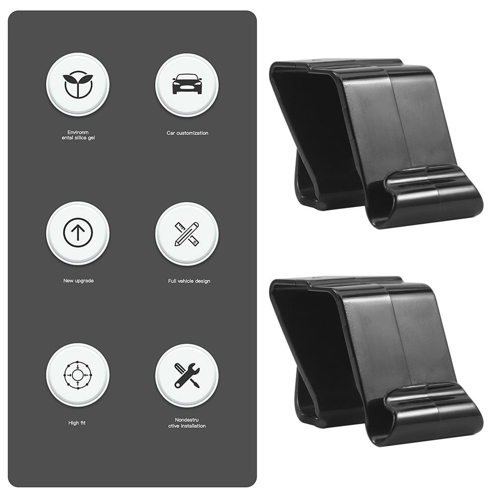 2pcs Car Glove Box Hook Strong Load-bearing Co-pilot Buckle Storage Hook Interior Modification Accessories for Tesla Model 3 Y