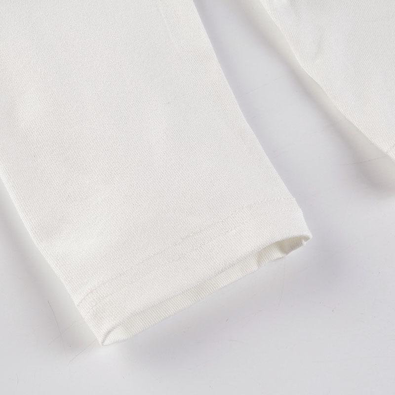 Streetwear Crop Top Off-shoulder Vintage Anni 2000 Bianco Manica Lunga Magliette Larghe Donna Casual Autunno y2k T-shirt Harajuku