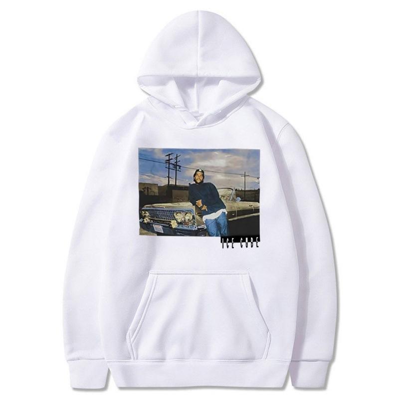 Ice Cube Rapper Hip Hop Man Felpa Hoodie Autumn Winter Fleece Streetwear Tops