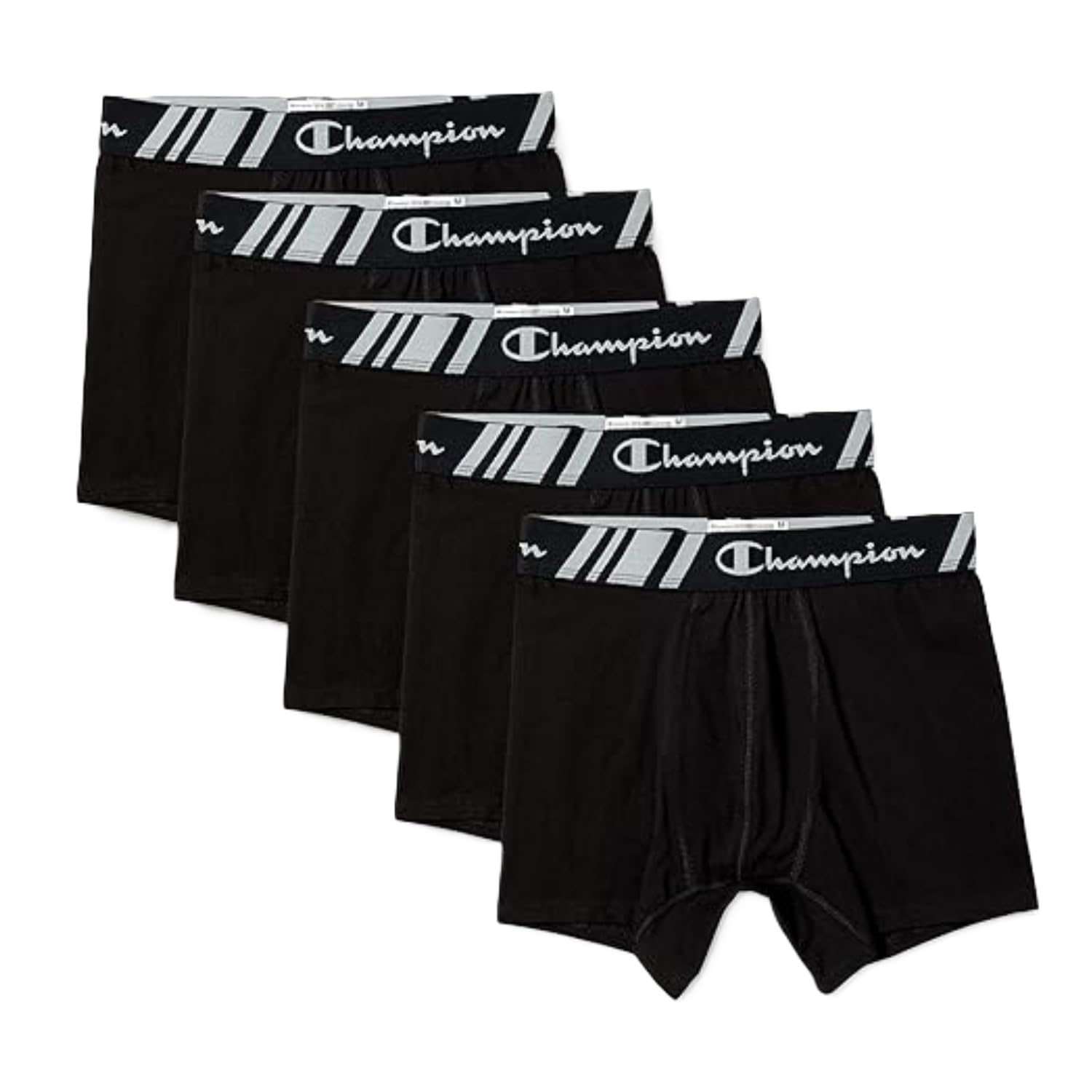 

Champion Boxer Briefs Deodorizing 5P Boxer Black x Silver L (5-pack) Antibacterial, Deodorizing, Clean, Effect, Briefs, CM6ES702J, Men s, Gray,