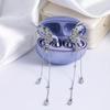 1PC Zircon Headphone Buckle DIY Removable Anti-lost Headset Decoration Clip Cute Earphone Accessory for Women Daily Wear