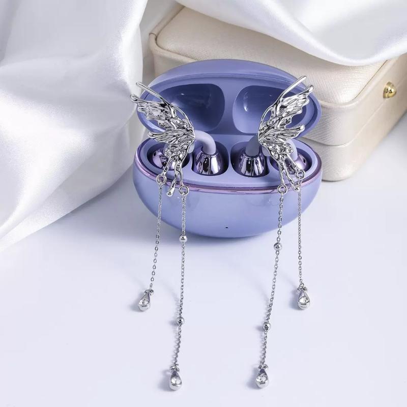 1PC Zircon Headphone Buckle DIY Removable Anti-lost Headset Decoration Clip Cute Earphone Accessory for Women Daily Wear