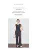 South Oil Fashion Linen Lace-Up Waistcoat & Wide-Leg Pants Set