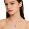 S925 Sterling Silver Guardian Angel Pendant Necklace for Women – Elegant Niche Design Clavicle Chain