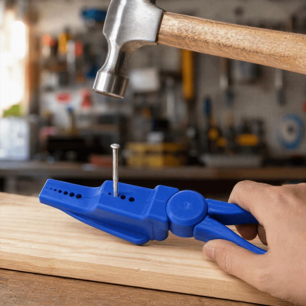 Hand-Operated Nail Holding Pliers Plastic Sliding Joint Nailing Auxiliary Clamp Woodworking