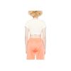 adidas Originals Fashionable Versatile Short Sleeve Pullover T-Shirt Women Tops Light-Beige JD0040