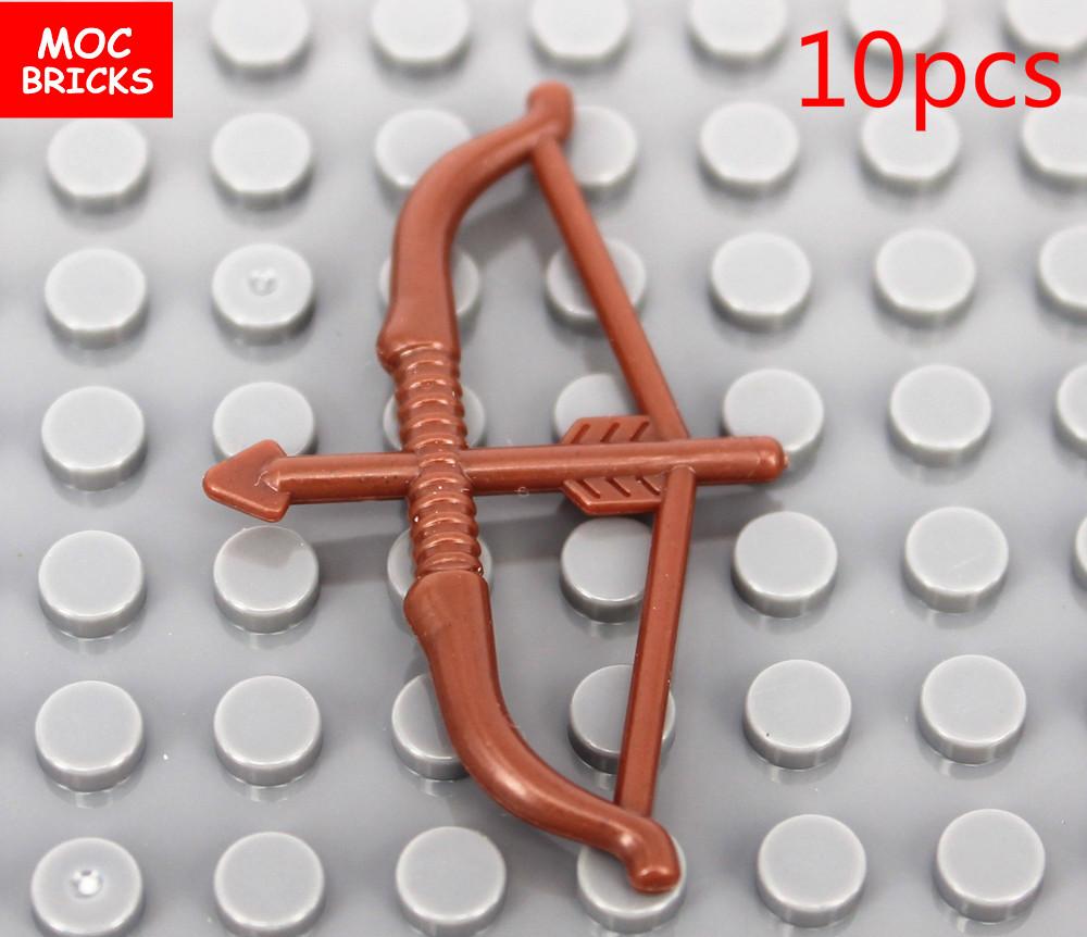 MOC Bricks Sleeve Sword Gun Knife Whip Bow Arrow Oil Bottle Box Soldier Army Action Figure Building Blocks Dolls Boys Toys