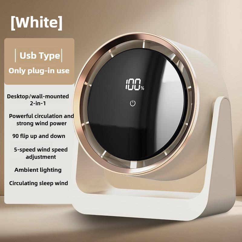 Xiaomi Desktop Fan Digital Display Touch Screen Home Dormitory Wall-mounted Two-in-one Mini Circulating Small Fans 2025 New