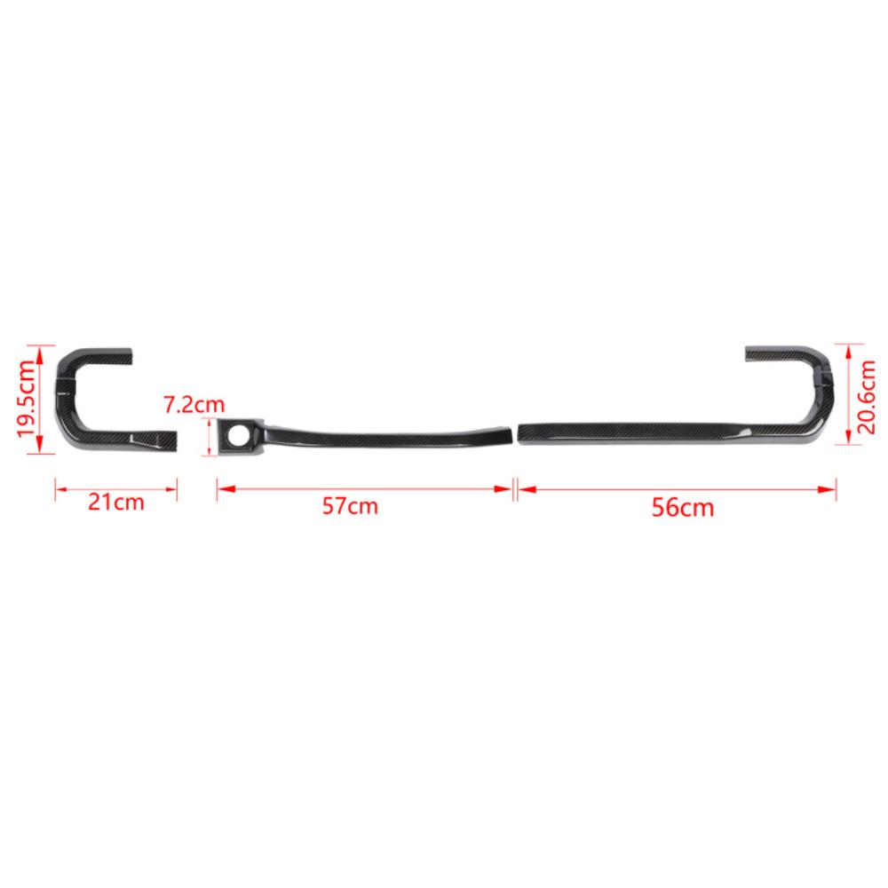 Car Center Console Dashboard Decoration Trim Strips Stickers for Ford F150  2022 2023 Interior Styling Mouldings