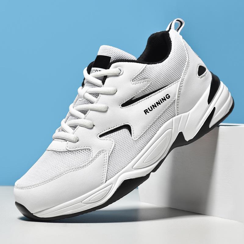 

Кроссовки мужская обувь весна и лето новые мягкие подошвы повседневные универсальные мужские кроссовки 47 белый
