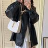 Spicy Girl Retro Shoulder Bag PU Leather Vintage Underarm Bag Pure Color Shoulder Bag  Girls