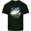 Torn Uzbekistan Flag Uzbek Day Football Unisexs Light Cotton TShirt