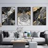 Islamic Marble Black Gold Quran Calligraphy Posters Muslim Wall Art Canvas Painting Luxury Print Pictures Living Room Home Decor