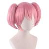 Anime 35CM Puella Magi Madoka Magica Madoka Kaname Cosplay Parochňa Ružové Clip Ponytails Tepelne Odolné Syntetické Vlasy Parochne + Sieťka na Parochňu