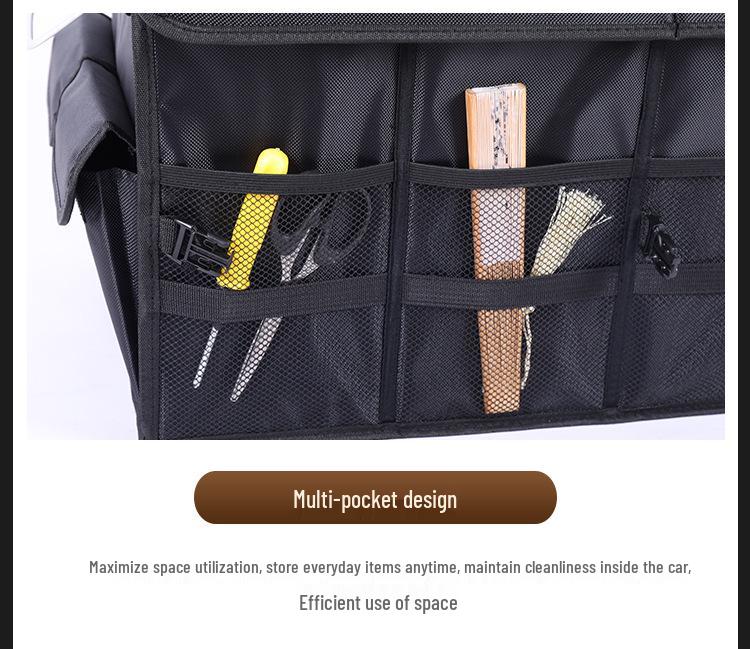 Large Capacity Folding Car Trunk Organizer & Storage Box