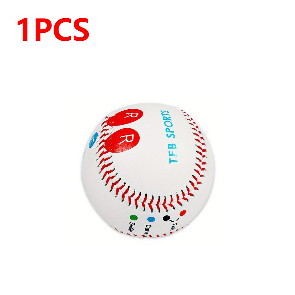 

1/2/3PCS Baseball Pitch Training Baseball with Finger Placement Markers Hard Ball Standard Baseball for Pitching Practice Balls
