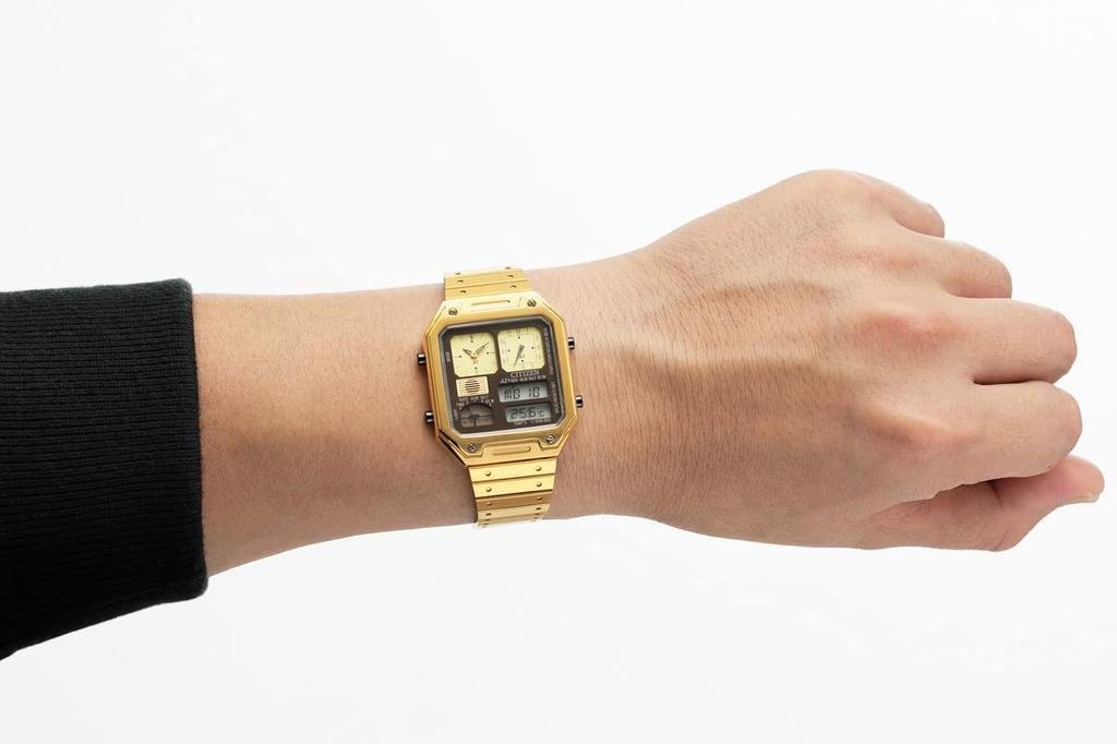 Citizen Record Label Thermo Sensor Limited and Reissue JG2122-60W Watch, Gold, Edition, Men's Women's,