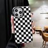 Retro Classic Chess Board Grid Shockproof Phone Case for iPhone 17 Air 16 16E 15 Pro Max 14 Plus 13 Mini 12 Back Cover Anti Fall