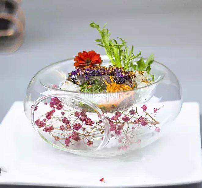 Innovatives UFO Trockeneisglas Kreatives Geschirr Tischgeschirr Schüssel Luxushotel Geschirr Salatschüsseln Molekulare Speisen Gerichte Künstlerisches Gericht