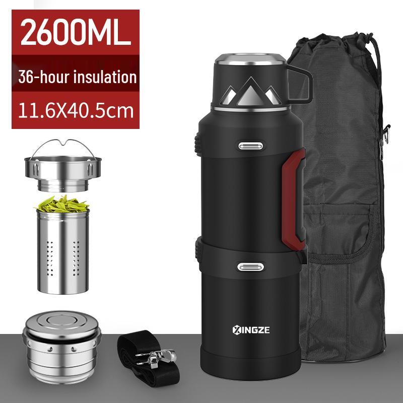 Large-Capacity Portable Thermos, 316 Stainless Steel, 3L & 5L Options, Ideal for Car Travel & Outdoor Use.