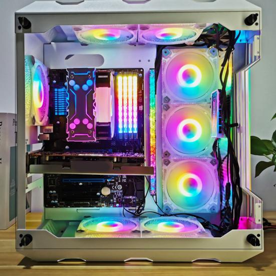COOLMOON RA-2 RAM 5V ARGB Wide Heatsink Efficient Compatibility Brilliant Light Effect Desktop