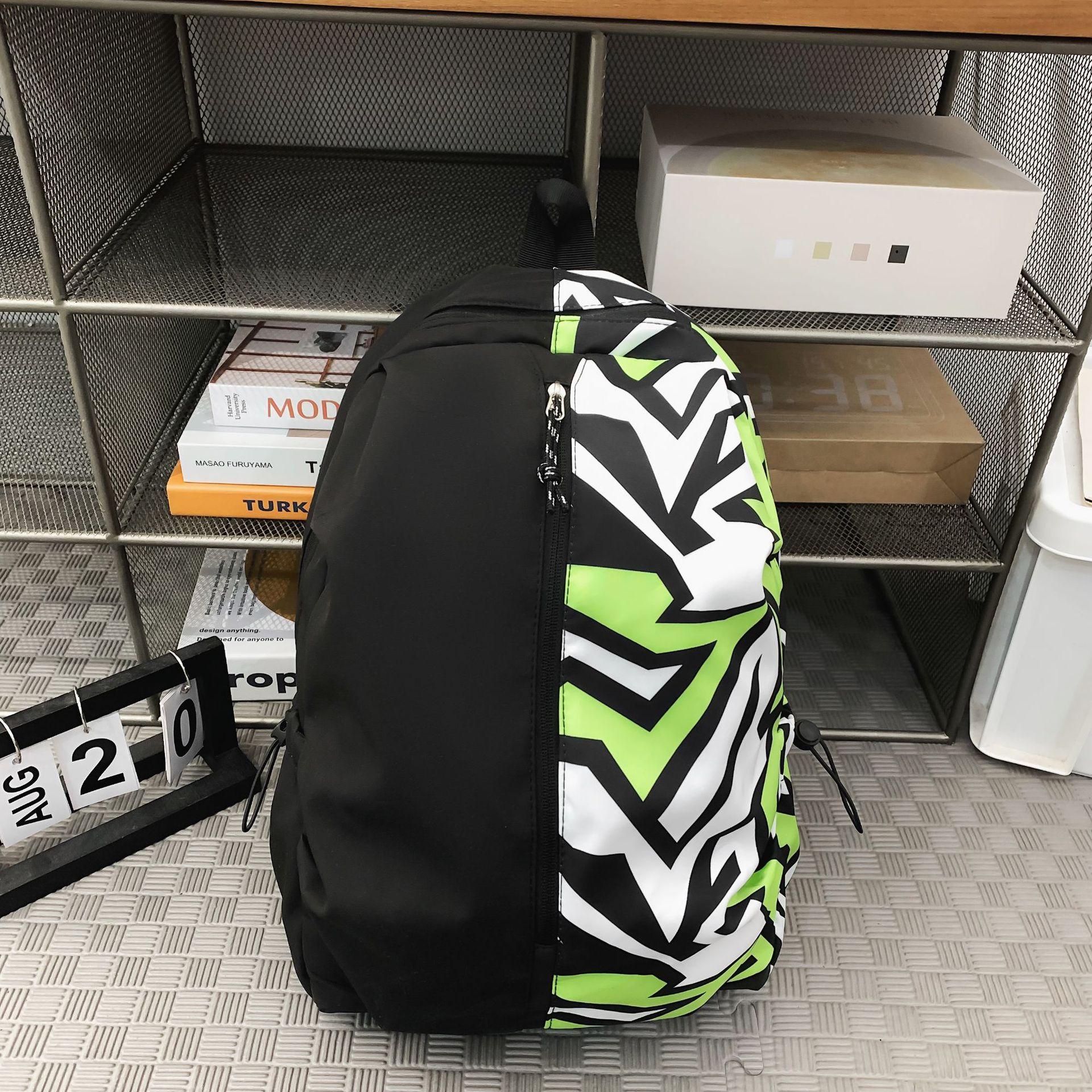 

Новый модный уличный рюкзак для мужчин, для учеников средней школы, студентов колледжа, школьный рюкзак, для учеников старшей школы, персонализированный, с граффити, трендовый кампусный рюкзак