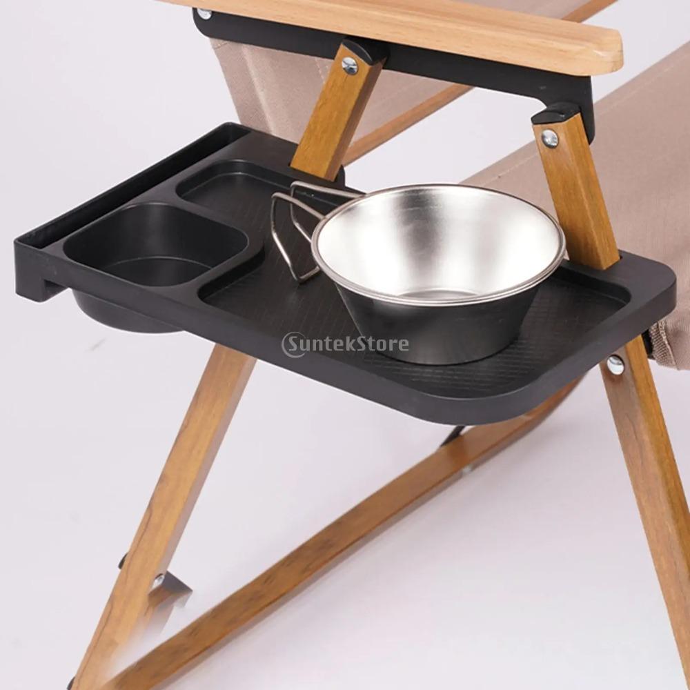 Recliner Chair Clip On Side Desk Portable Cup Phone Holder Tray Multipurpose Travel-friendly for Outdoor Camping Accessories