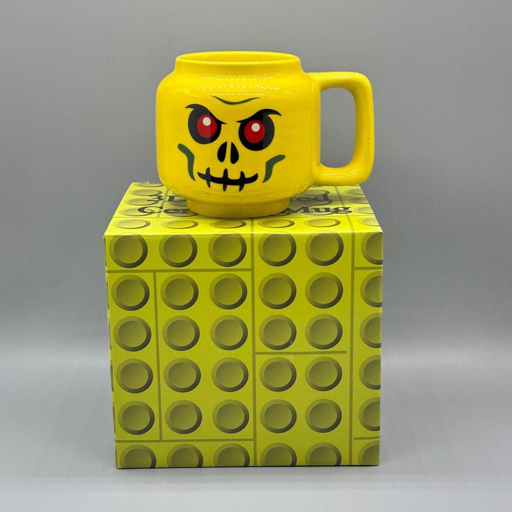 Creative Personality Cute Expression Ceramic Mug | Little Figure Head with a Smiling Face | Unique Gift Cup for Drinking Water.