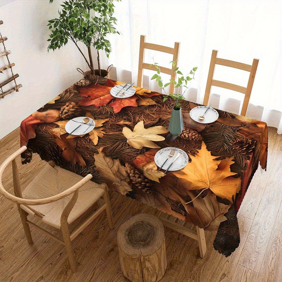 Herfst Oogst Rechthoekige Tafelkleed voor Tafeldecoratie Keuken Eetkamer Waterdicht Herbruikbaar Tafelkleed voor Tafels Bruiloft Feest 100x160cm