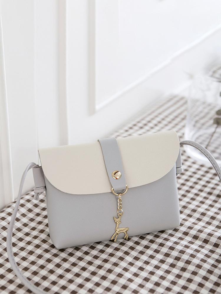 Mini Shoulder Crossbody Bag PU Leather Animal Hanger Adjustable Shoulder Strap Cell Phone Bag