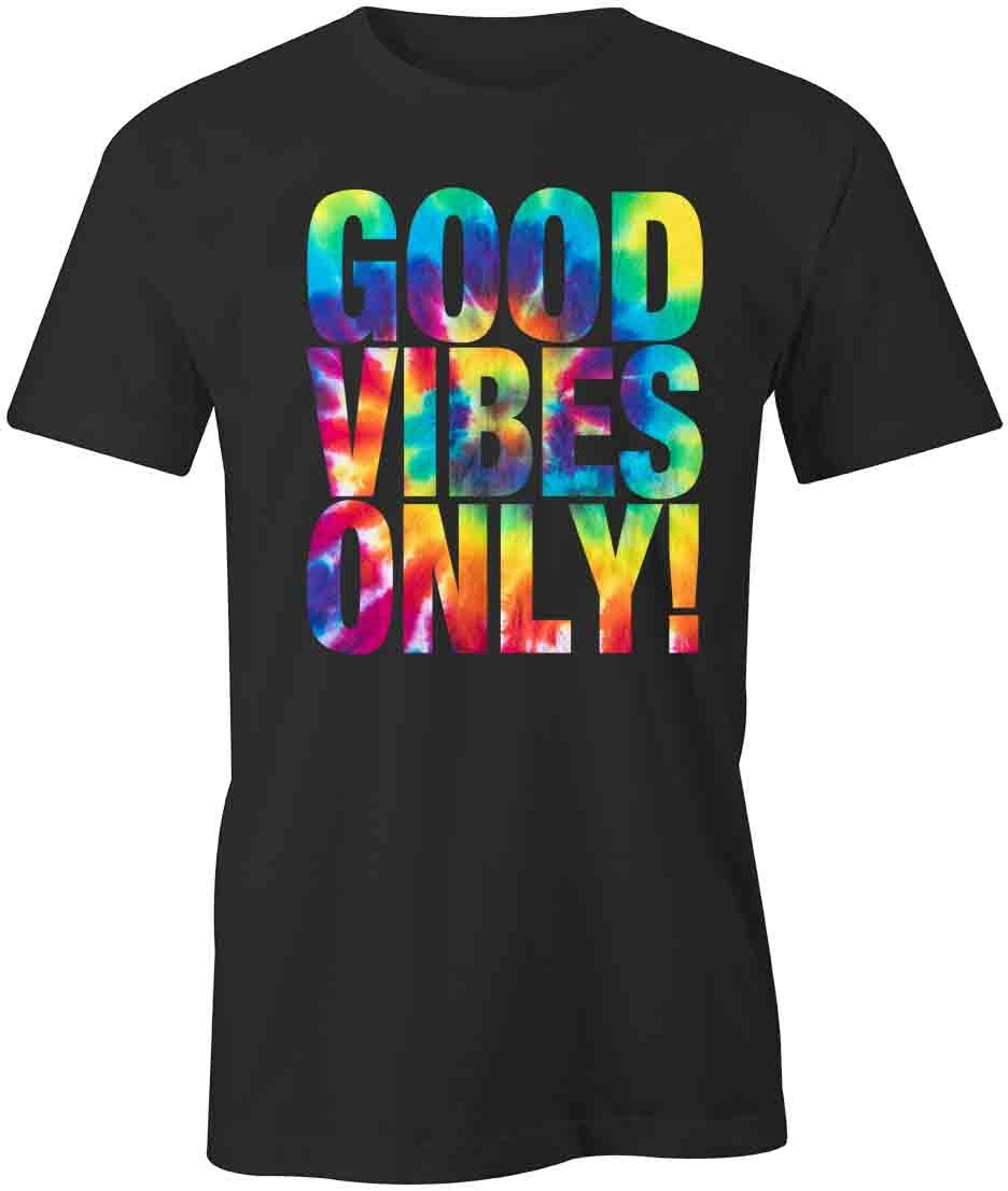 GOOD VIBES ONLY TShirt Tee Short-Sleeved Cotton POSITIVE CLOTHING S1BCA468 XL