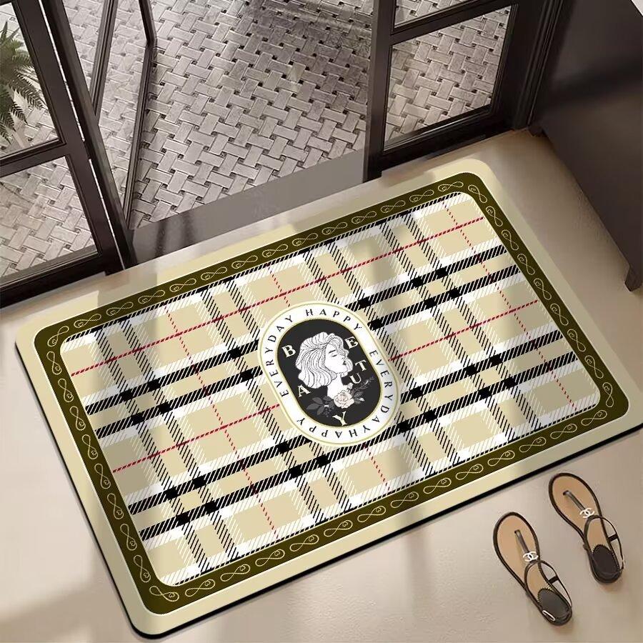 Bathroom Absorbent Mat Diatom Mud Absorbent Mat Toilet Kitchen Door Green Foot Mat Bathroom Non-slip Mat Door Mat