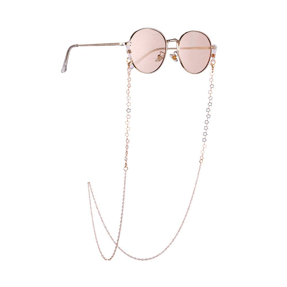 Fashionable Simple Eyeglasses Cord Star Alloy Anti-Slip Strap Rope Glasses Chain Decoration
