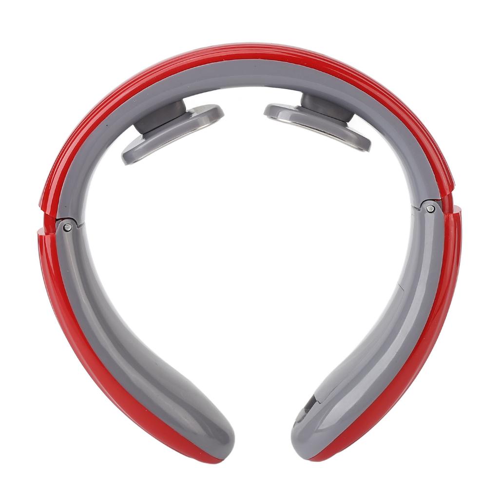 Heizendes Puls-Nackenmassagegerät mit TENS-Pads 6 Modi 9 Stärken Batteriebetrieben Nackenmassagegerät Rot