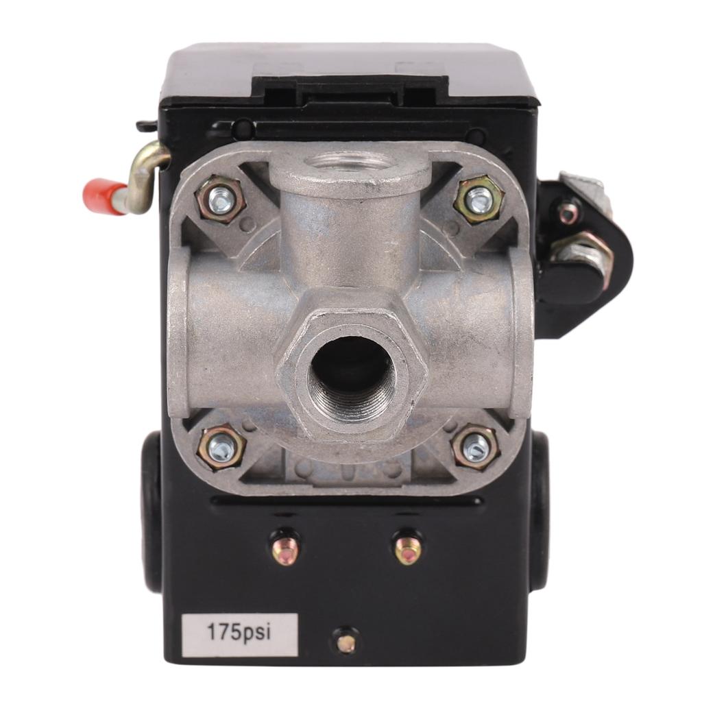 BHBL Pressure Switch Control Air Compressor 140-175 PSI 4 Port Heavy Duty 26 AMP Black