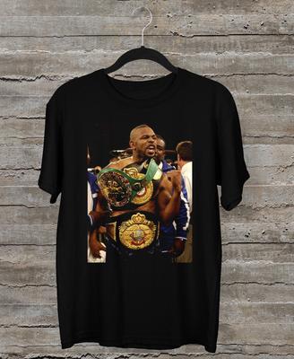 Roy Jones Jr. Boxen T-Shirt Schwarz Kurzarm Alle Größen S bis 5XL JJ3855 Unisex T-Shirt