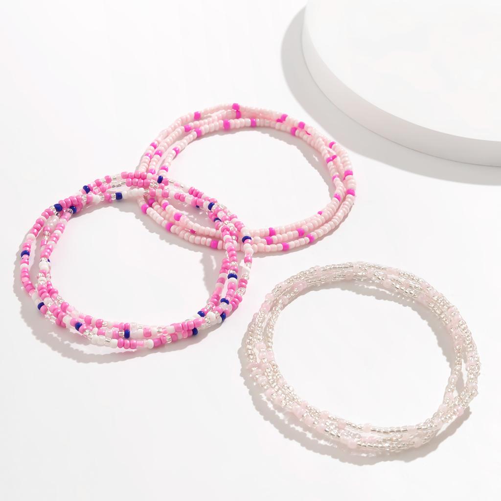 Ingemark 3Pcs/Set Boho Elastic Seed Beads Waist Belly Belt Chains Women Summer Bikini Sexy Aesthetic Body Jewelry Accessories