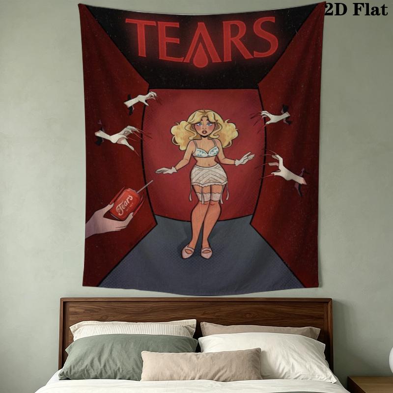 Sabrina Carpenter Pattern Wall Tapestry Aesthetic Wall Hanging Printed Fabric Blanket Decorative Tapestries for Bedroom Living Room Home Decor