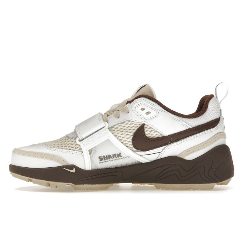 Nike Travis Scott X Zoom Field Jaxx Light Chocolate Unisex Sneakers White HQ3073-100