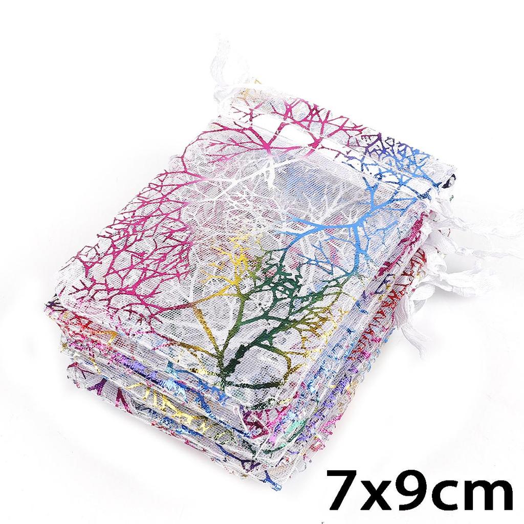 10Pcs Organza Bags Wedding Party Gift Bag Drawstring Jewelry Packaging Bags & Jewelry Pouches