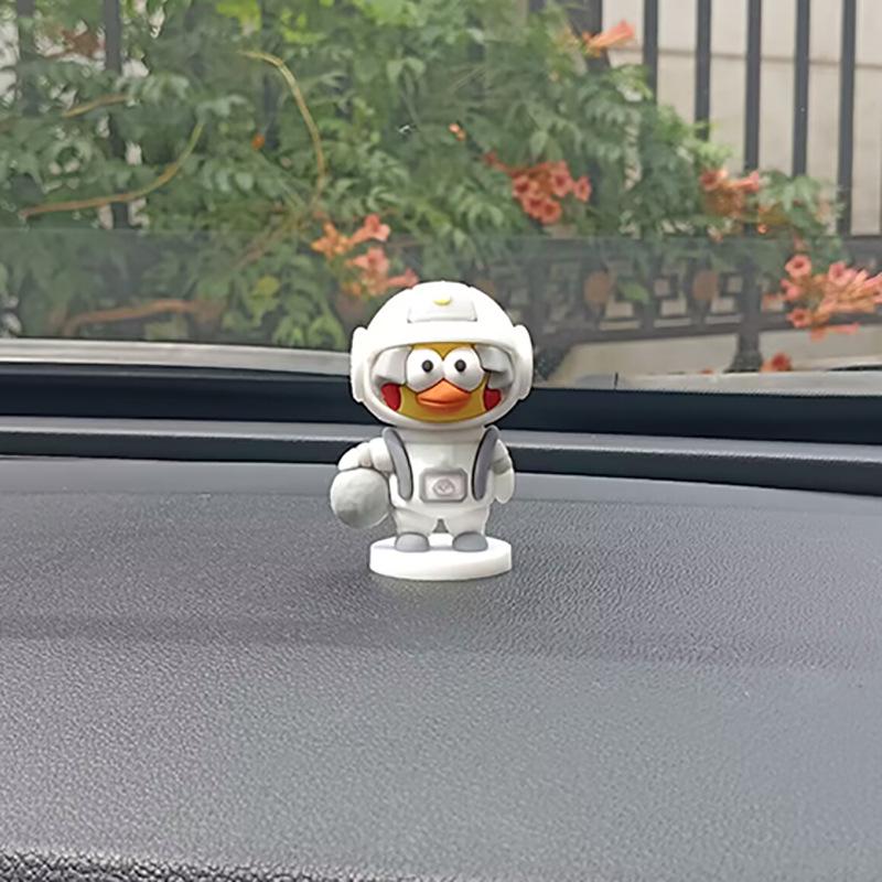 Chicken Pigeon Desktop & Car Ornament: Cute Cai Xukun Ikun Figurine for DIY Decoration