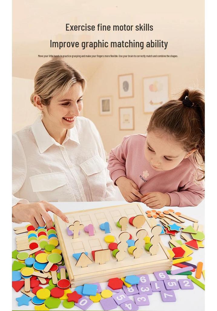 Montessori Wooden Math Board: Early Childhood Educational Toy for Kindergarten
