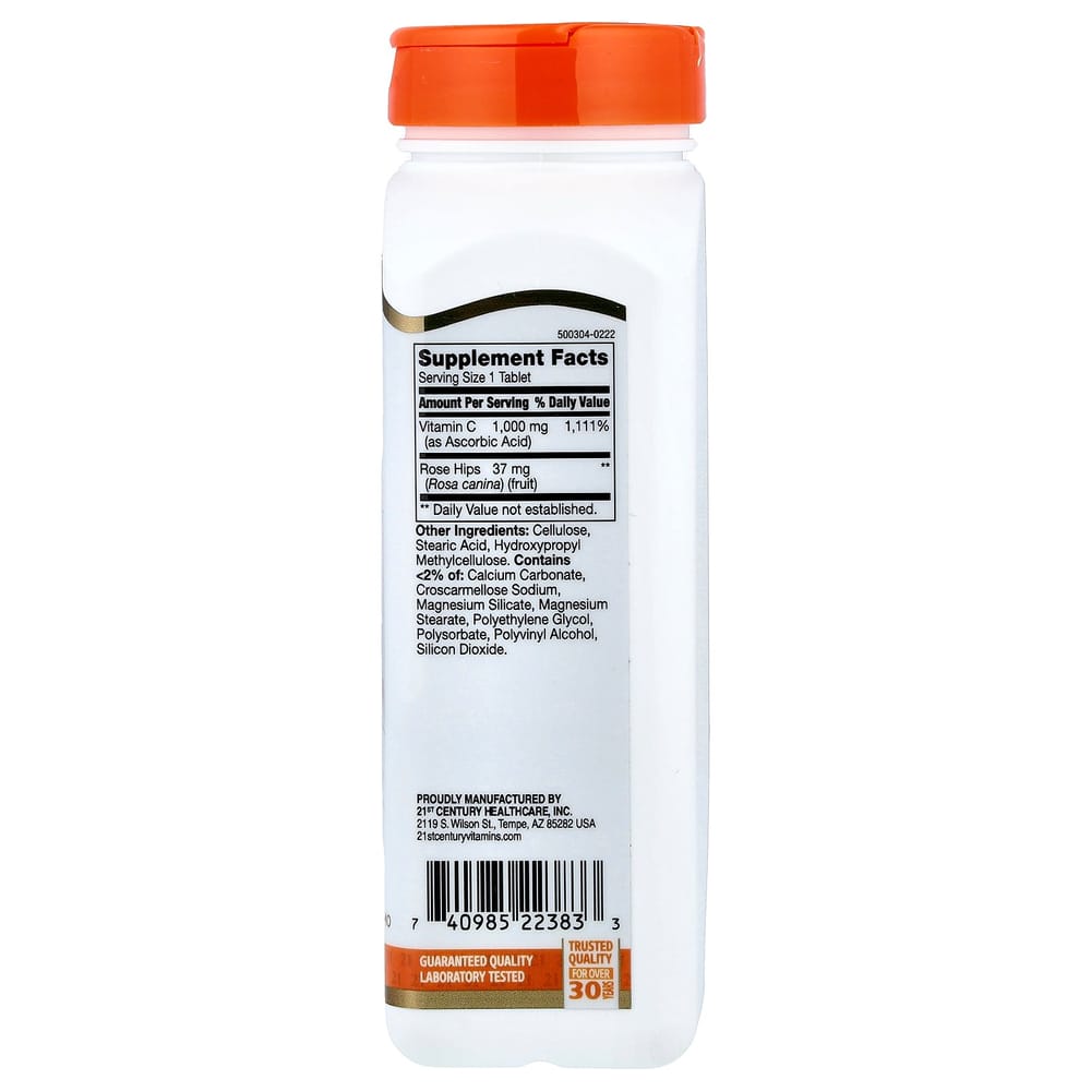 iHerb 21st Century Sentry Vitamin C with Rose Hips 1000mg, 110 Tablets