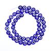 1 Strand Flat Round Glass Beads Evil Eye Lampwork Spacer Beads For Handmade Earring Bracelet Jewelry Making Supplies 4 6 8 10mm