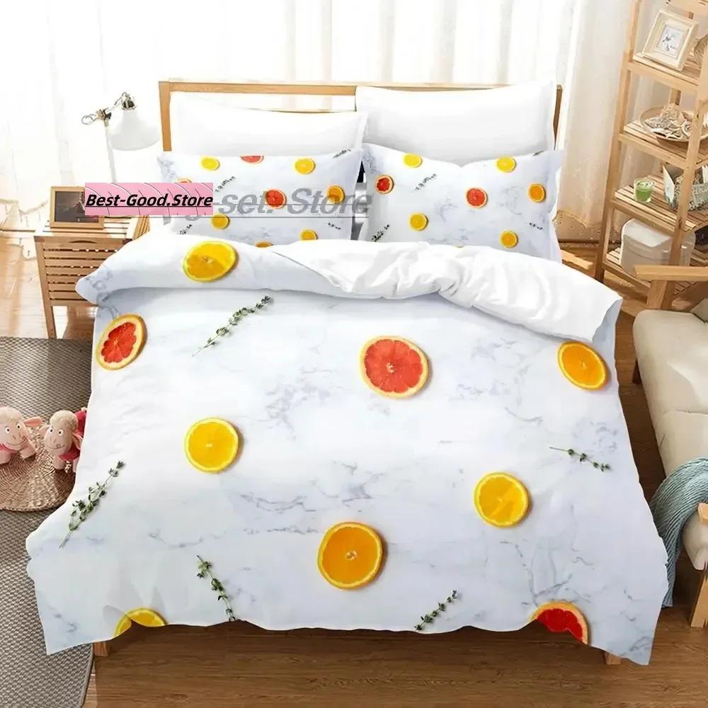 

Cartoon Strawberry Vegetables And Fruits Bedding Set Single Twin Full Queen King Size Bed Set Teenager Bedroom Duvetcover S 70x133cm 2pcs