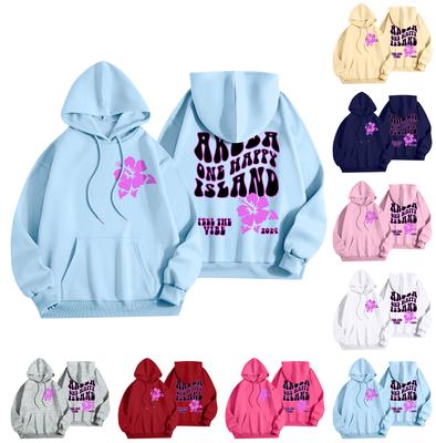 Sweatshirts For Teen Girls Long Sleeve Letter Print Casual Graphic Hoodies Drawstring Pullover Cute Oversized Hoodie
