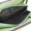Used 9896 Long Zip Wallet 66A590 7940 Green Two-Tone Zip Around Gancini Black Men's from Japan AUTHENTIC