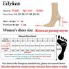 Fashion Eilyken Winter Fashion Stretch Fabric Socks Ankle Boots Women Pointed Toe Thin Heels Slip-On Shoes Female Pumps